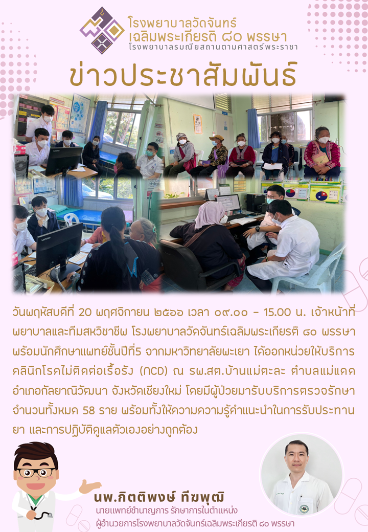 โรงพยาบาลวัดจันทร์ฯ